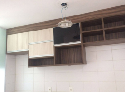 Armario de Cozinha Planejado suspenso - Marcenaria Ferraz