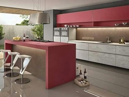 Cozinha moderna com ilha 100% em MDF - Marcenaria Ferraz